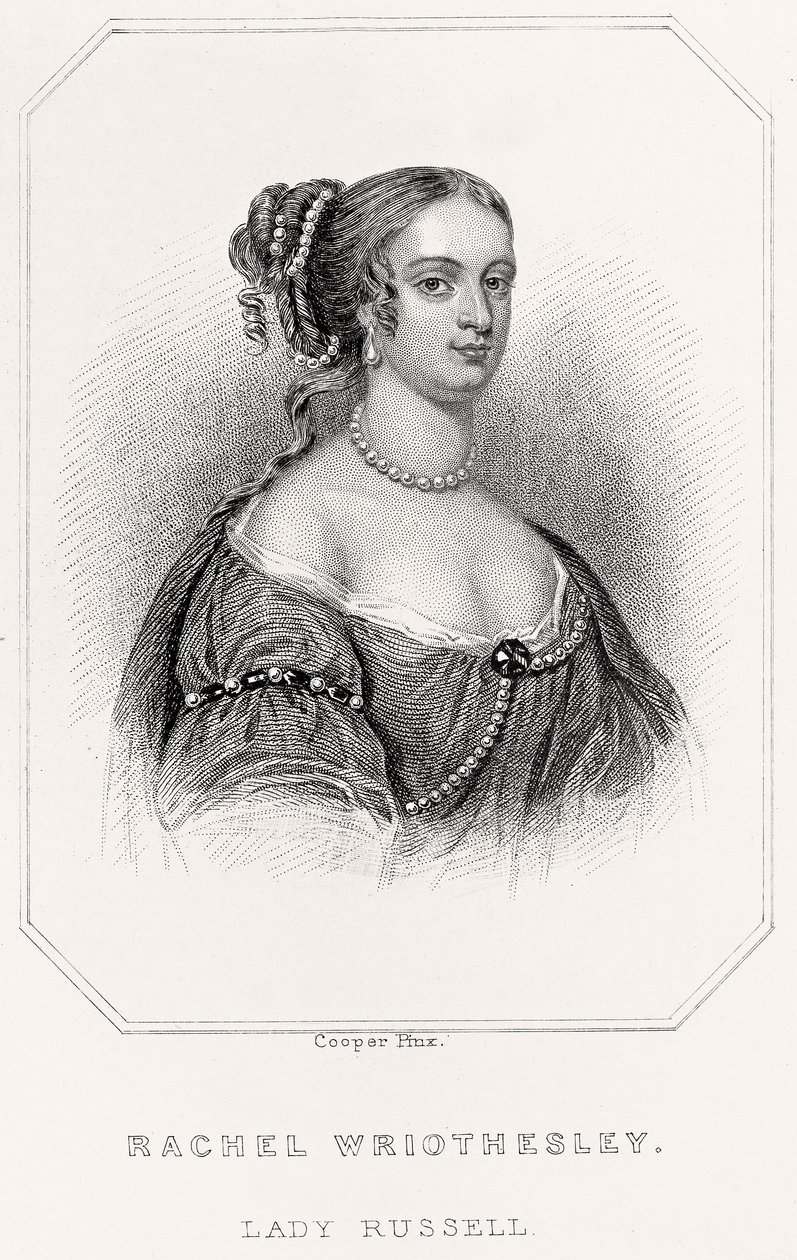 Portrett av Rachel Wriothesley, Lady Russell, 1835 av English School