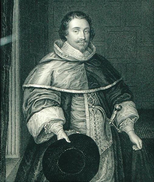 Portrett av Ralph Hopton (1596-1652) Baron Hopton, fra "Lodge