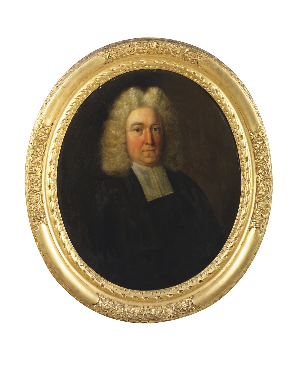 Portrett av pastor Joseph Cookson, tidlig på 1700-tallet (olje på lerret) av English School
