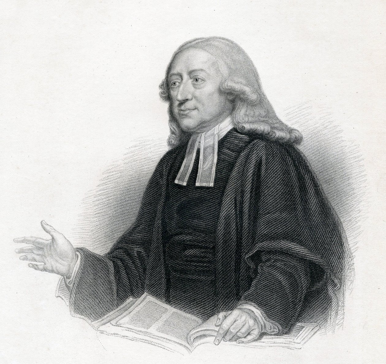 Portrett av pastor John Wesley AM, 1800-tallet av English School