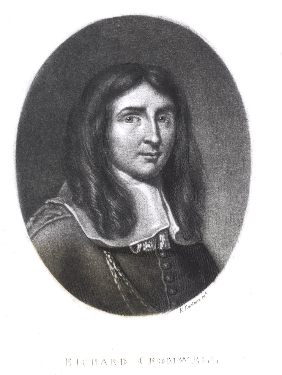 Portrett av Richard Cromwell (1626-1712) gravert av Richard Earlom (1743-1822) fra 