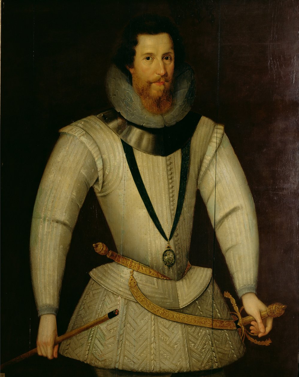 Portrett av Robert Devereux, jarl av Essex (1566-1601) av English School