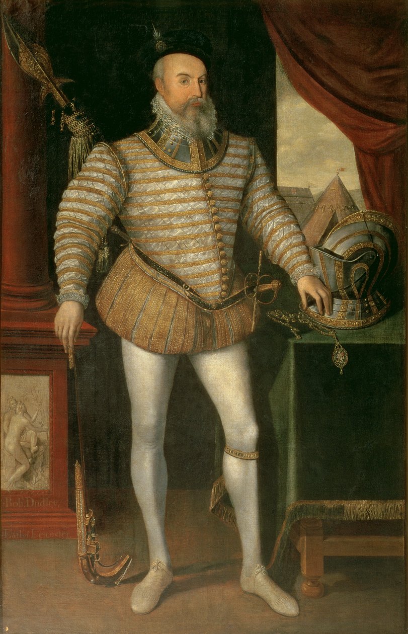 Portrett av Robert Dudley, jarl av Leicester (ca. 1532-88), 1585 av English School