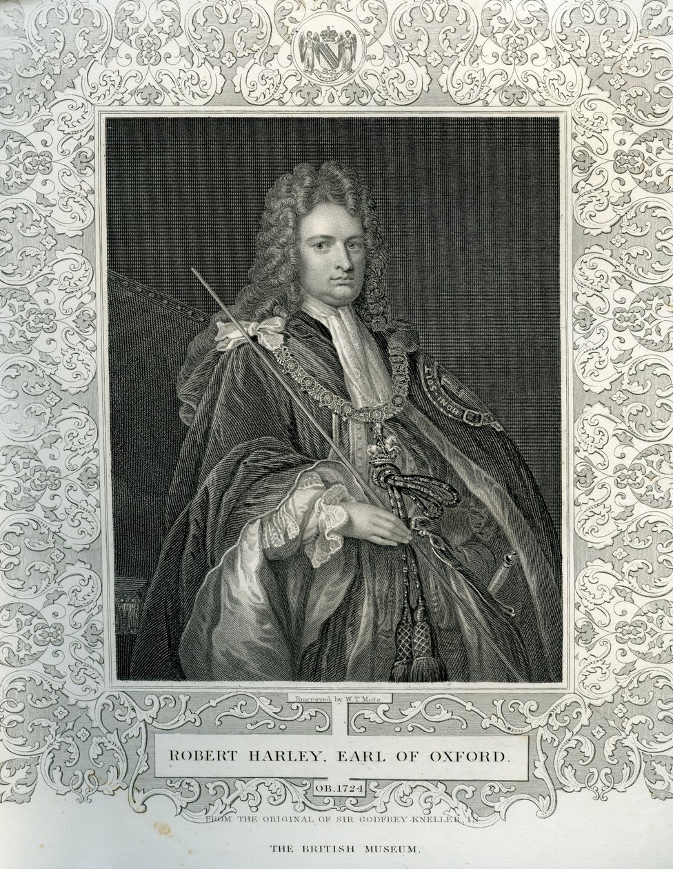 Portrett av Robert Harley, første jarl av Oxford (1671-1724) av English School