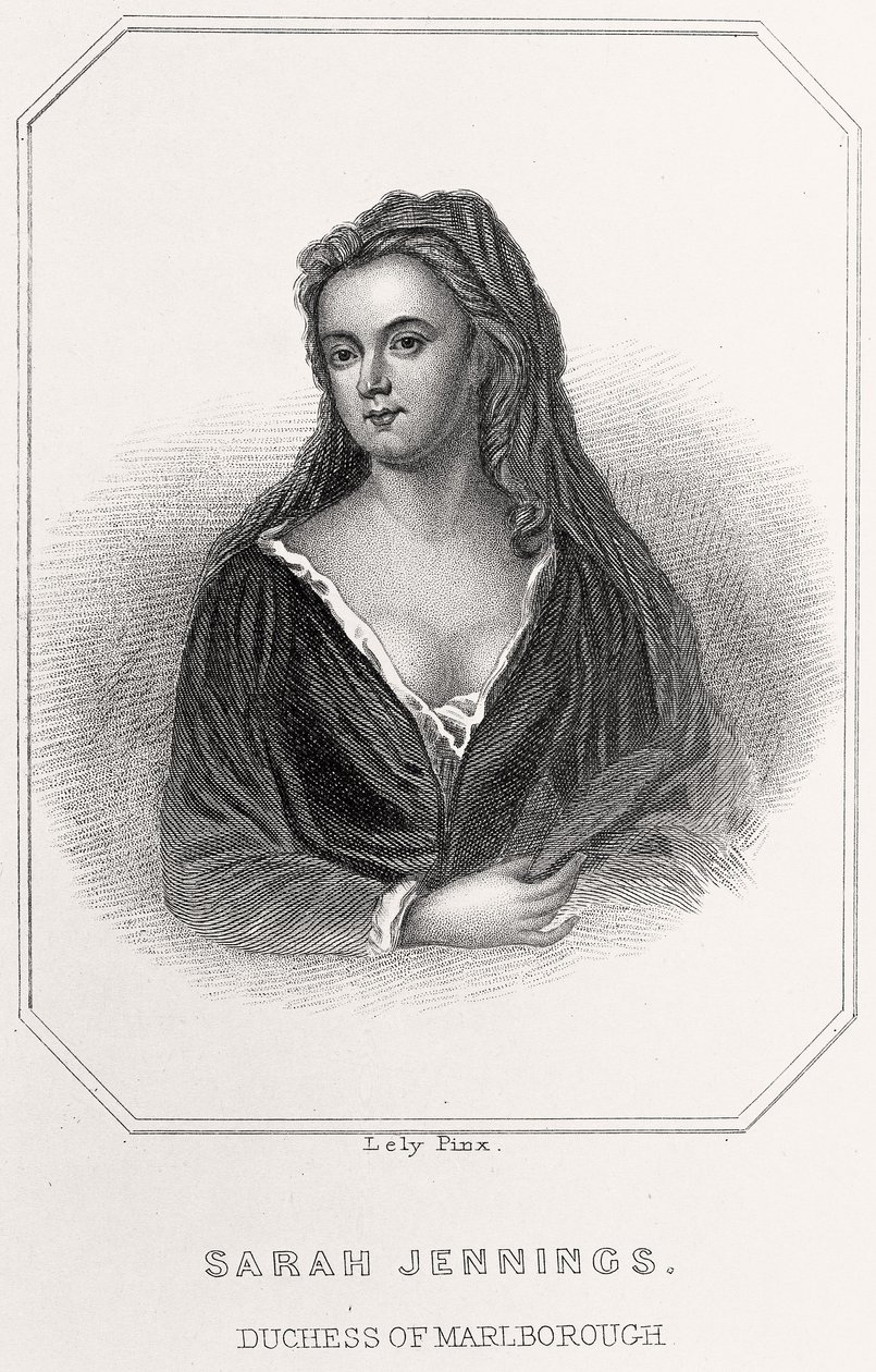 Portrett av Sarah Jennings, hertuginne av Marlborough, 1835 av English School