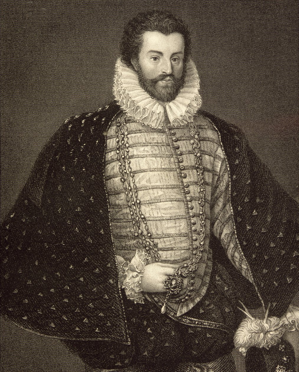 Portrett av Sir Christopher Hatton (1540-91) fra 