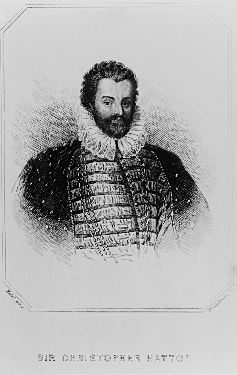Portrett av Sir Christopher Hatton (1540-91) fra 