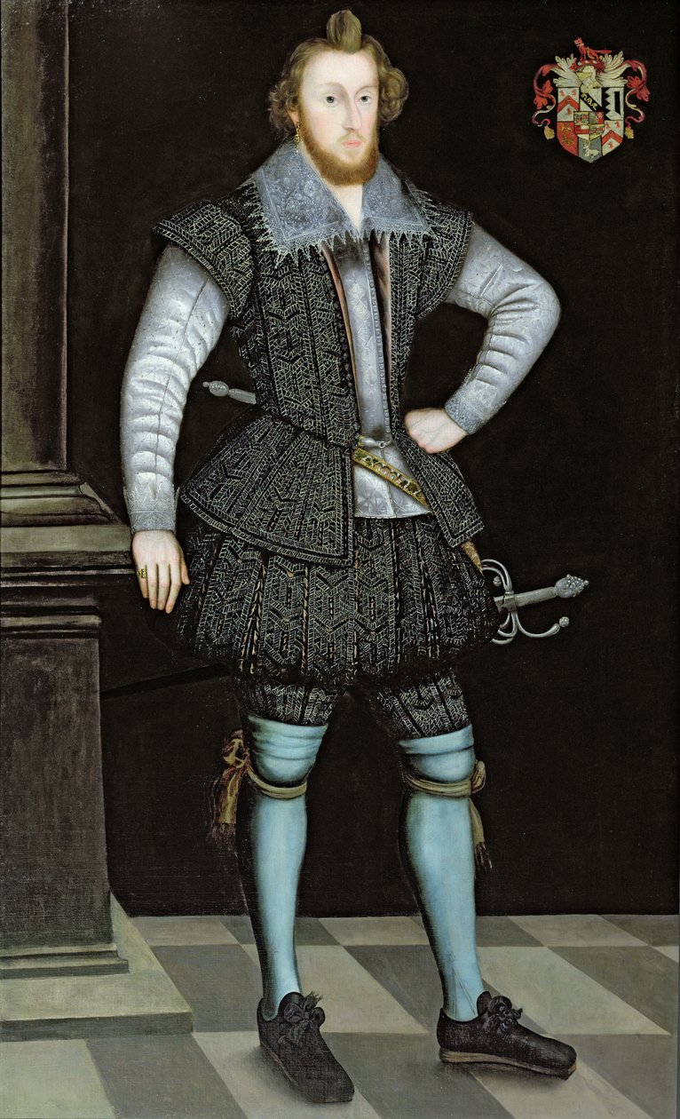 Portrett av Sir Edward Fox fra Gwrrnego av English School