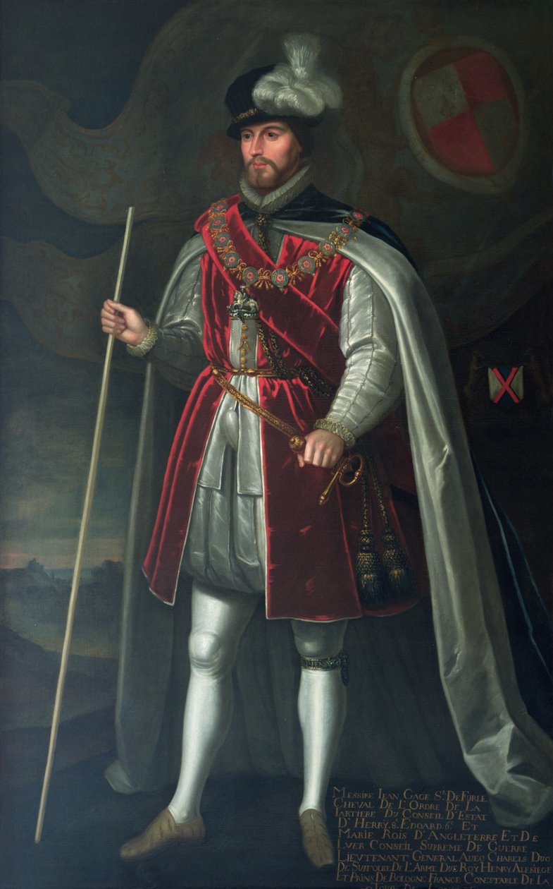 Portrett av Sir John Gage, K.G., tidlig på 1600-tallet av English School