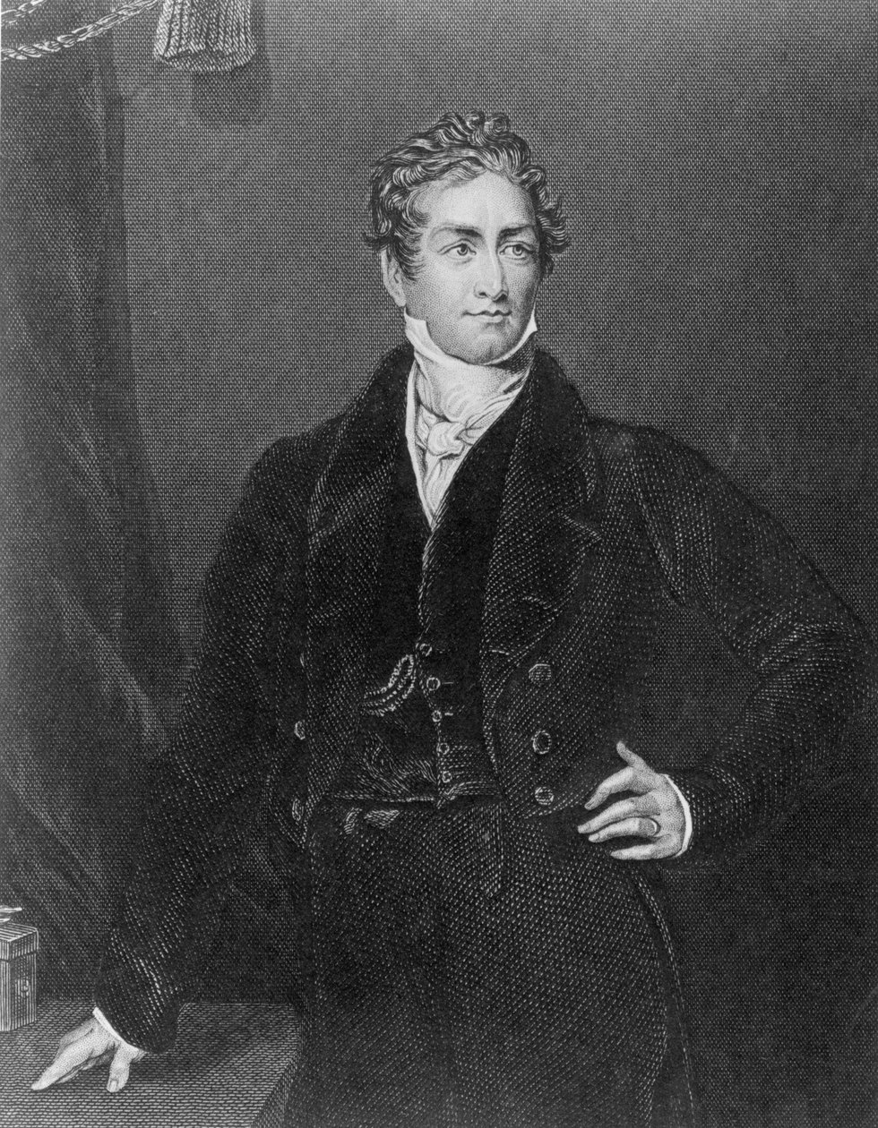 Portrett av Sir Robert Peel (1788-1850) av English School
