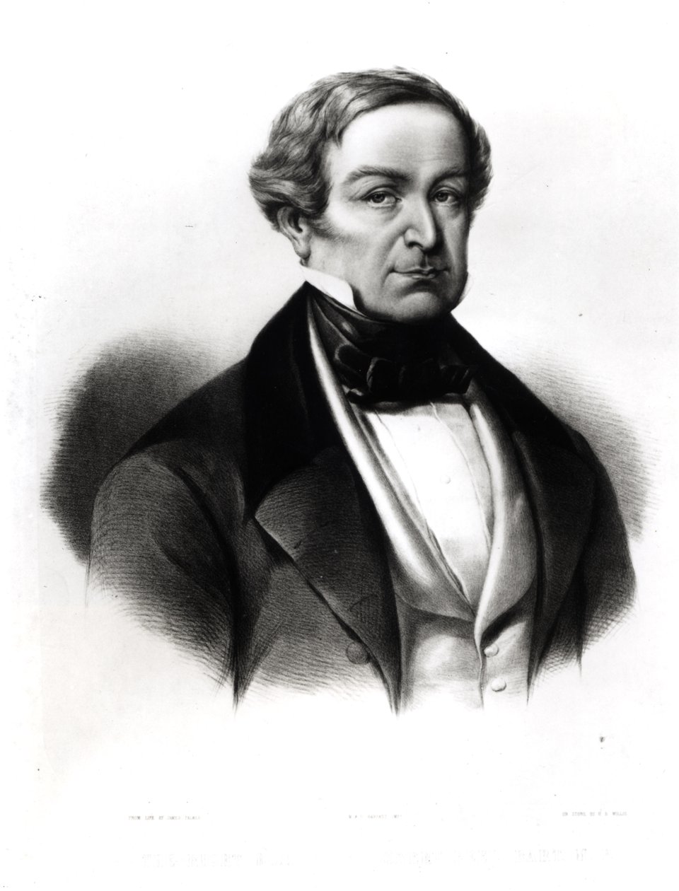 Portrett av Sir Robert Peel (1788-1850), gravert av Henry Brittan Willis (1810-84) av English School