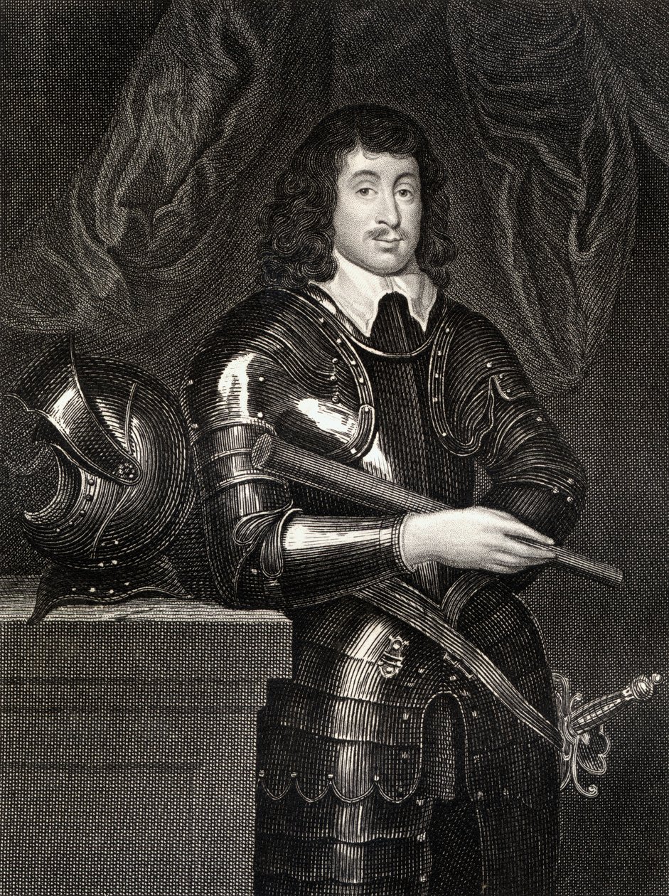 Portrett av Spencer Compton (1601-43) 2nd Earl of Northampton, fra Lodges British Portraits, 1823 av English School