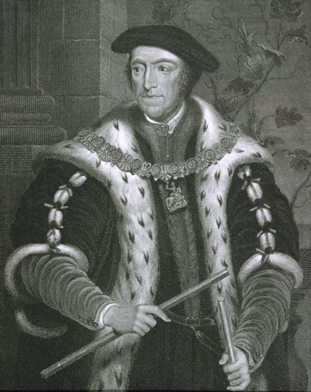 Portrett av Thomas Howard (1473-1554) 3rd Duke of Norfolk, fra 'Lodge's British Portraits', 1823 av English School