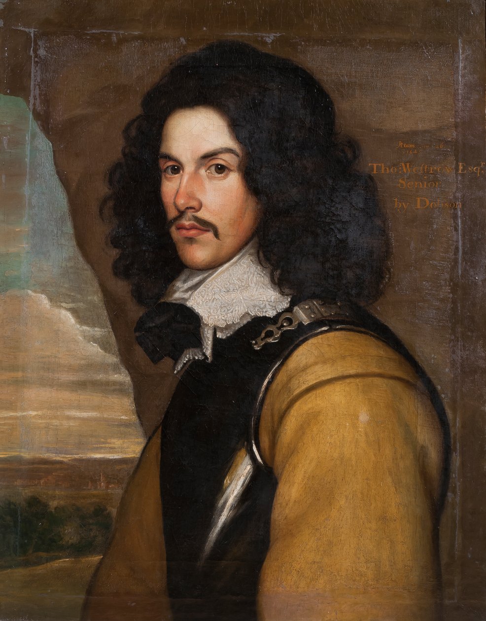 Portrett av Thomas Westrow fra Twickenham, Senior, 1643 av English School