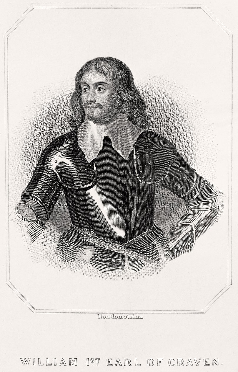 Portrett av William, 1. jarl av Craven, 1835 av English School