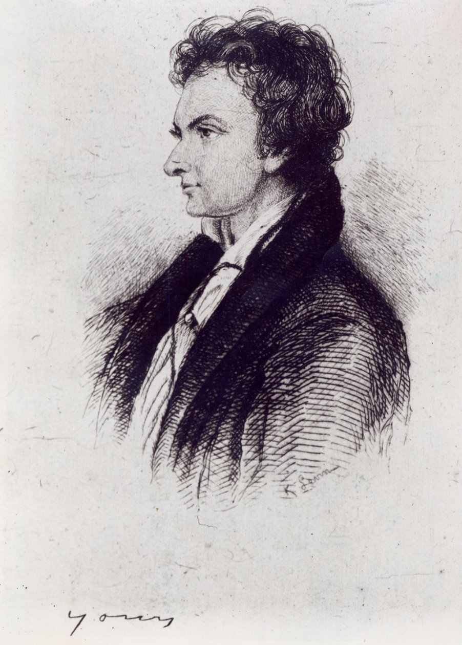 Portrett av William Hazlitt av English School