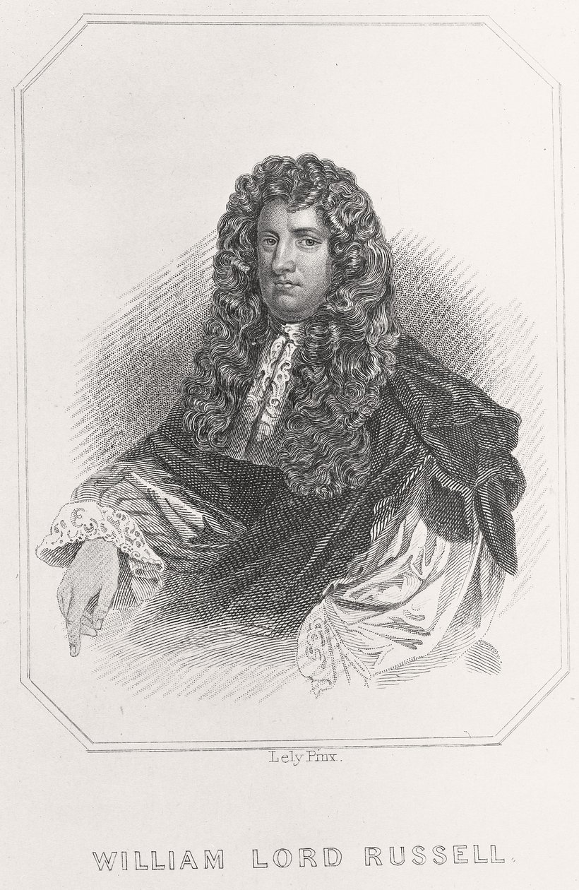 Portrett av William Lord Russell, 1835 av English School