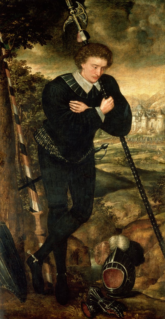 Portrett av en gentleman, tradisjonelt identifisert som Sir Robert Sidney av English School