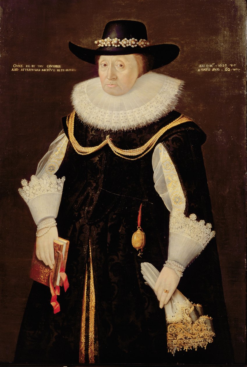 Portrett av en dame, 1629 av English School