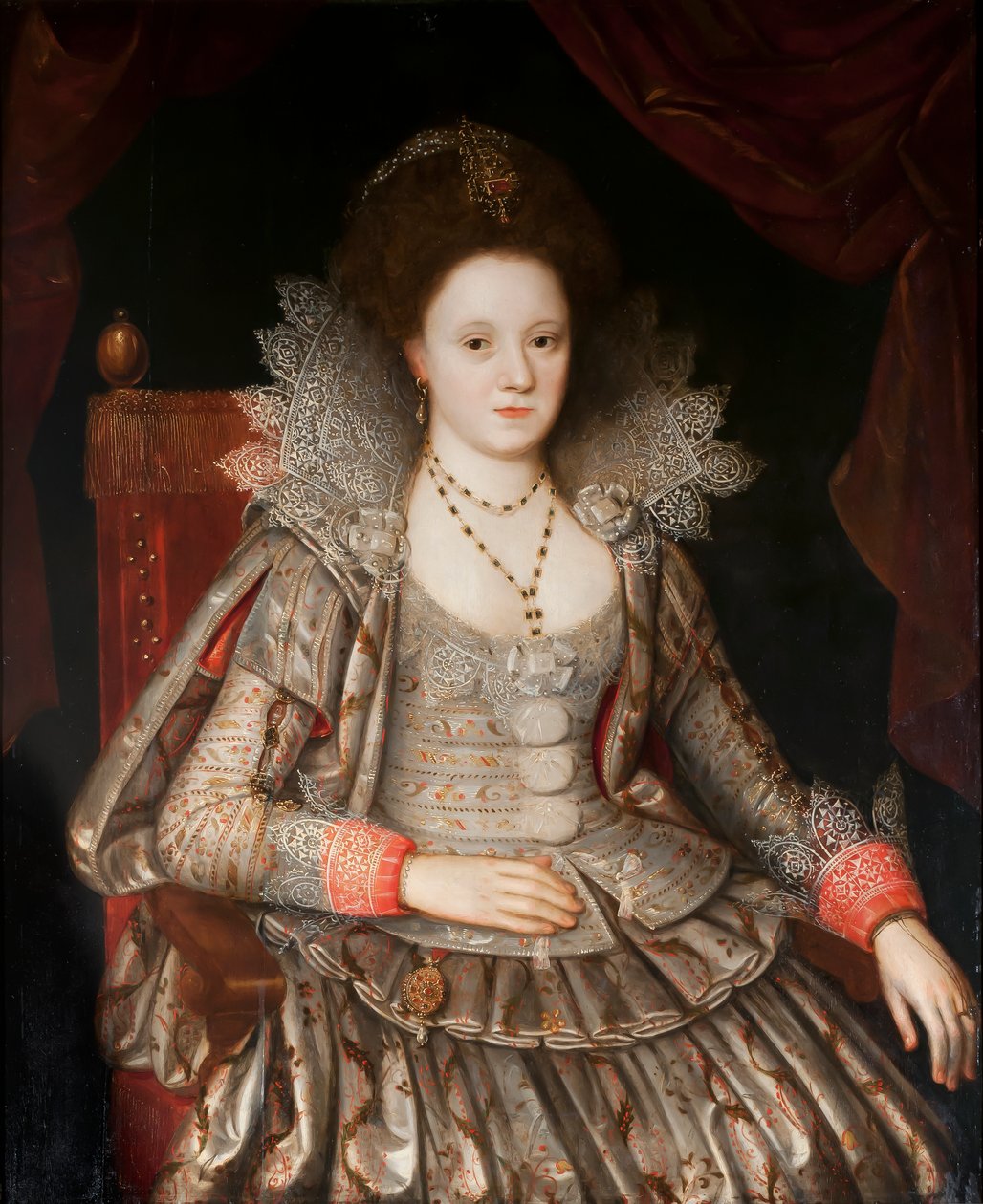 Portrett av en dame, ca. 1612 av English School