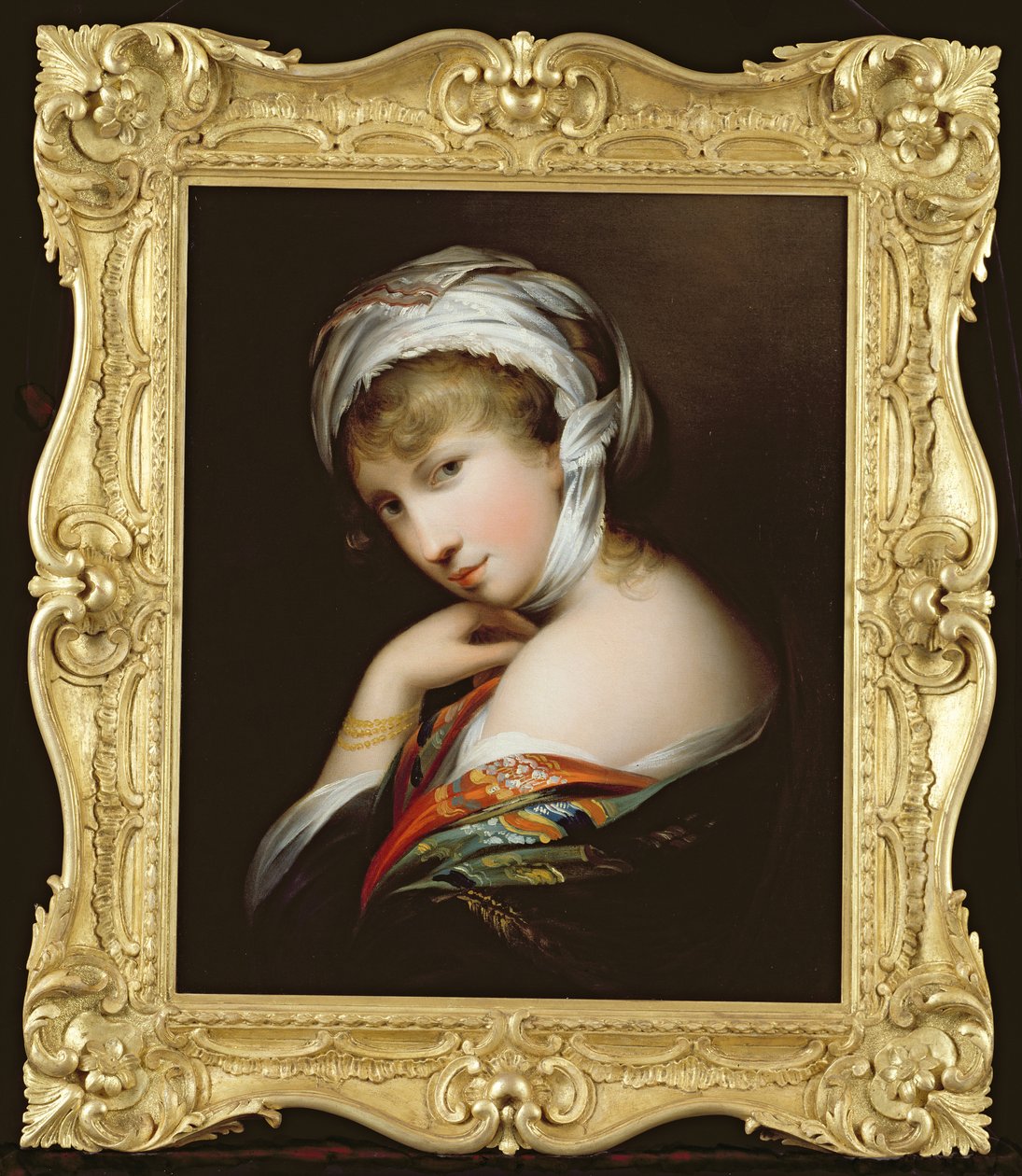 Portrait of a Lady in Eastern Dress, ca. 1890 (se 215281 for par) av English School