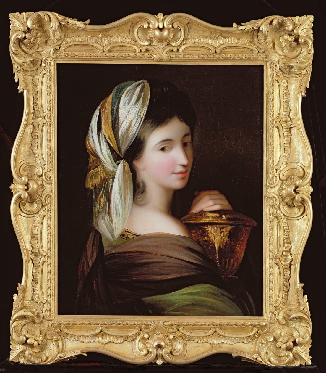 Portrait of a Lady in Eastern Dress, ca. 1890 (se 215282 for par) av English School
