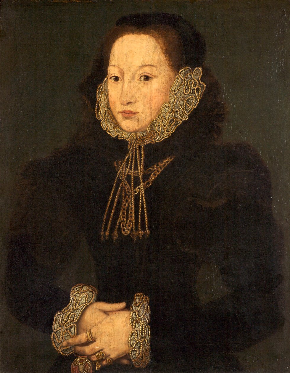 Portrett av en ukjent dame, ca. 1550 av English School