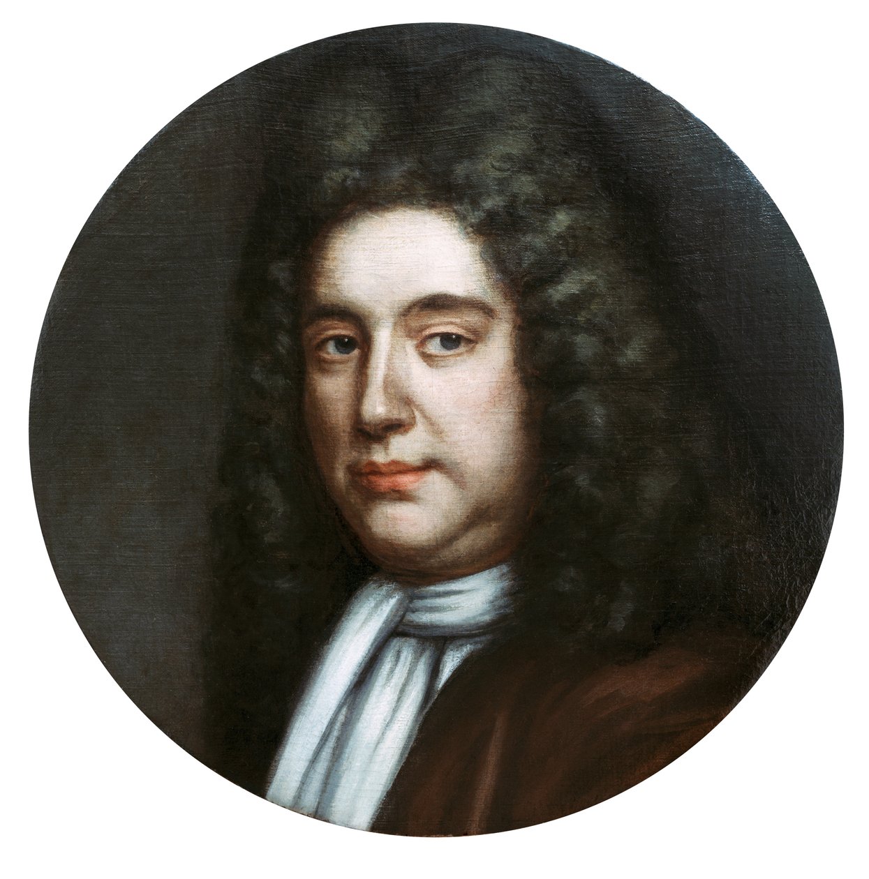 Portrett av en ukjent mann (olje på lerret) av English School