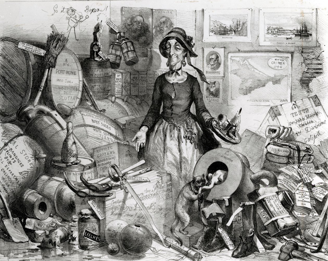 Portrait of the Celebrated Mis(s)-Management respektfullt dedikert til hennes beundrere, 1855 av English School