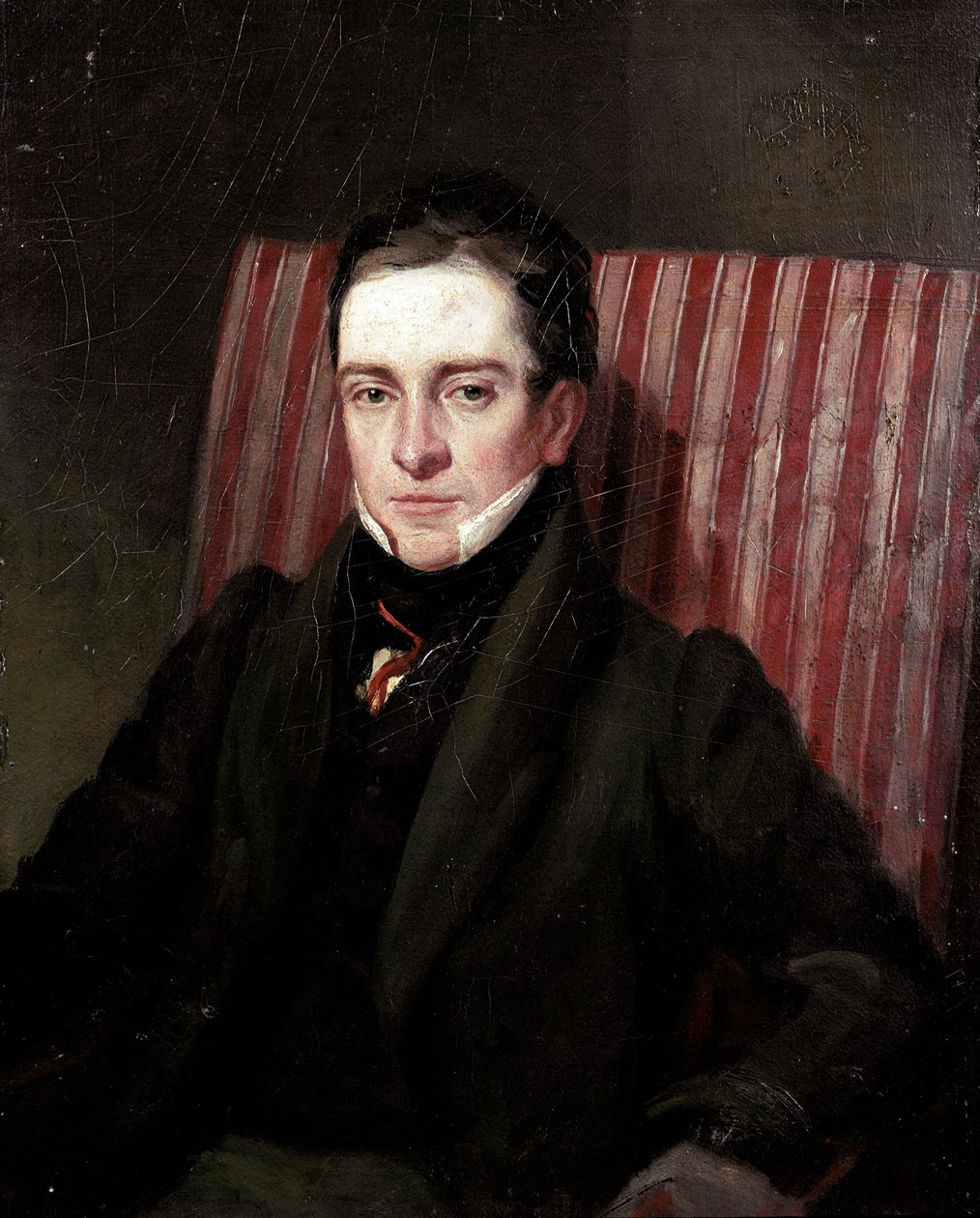 Portrett av den engelske poeten Thomas Hood (1799-1845) Maleri av den engelske skolen på 1800-tallets London, Nasjonalt portrettgalleri av English School