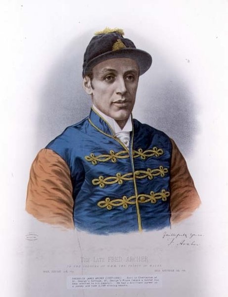 Portrett av Fred Archer av English School