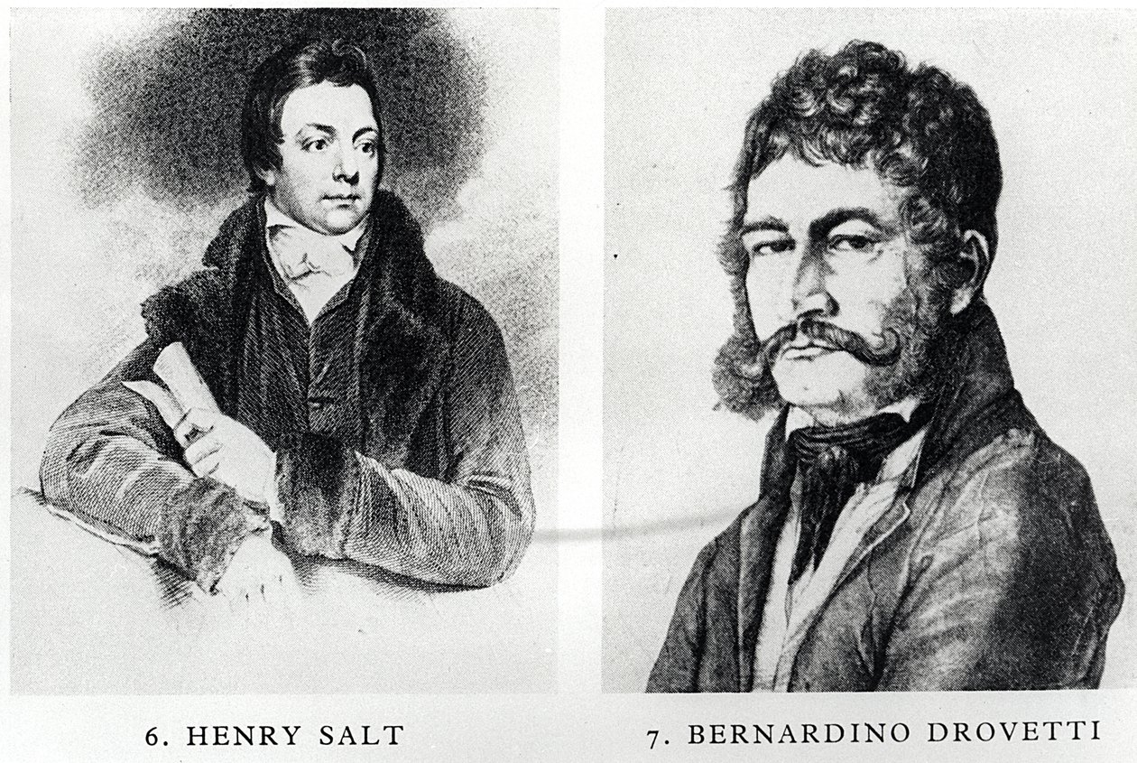 Portretter av Henry Salt (1780-1827) og Bernardino Drovetti (1776-1852) av English School