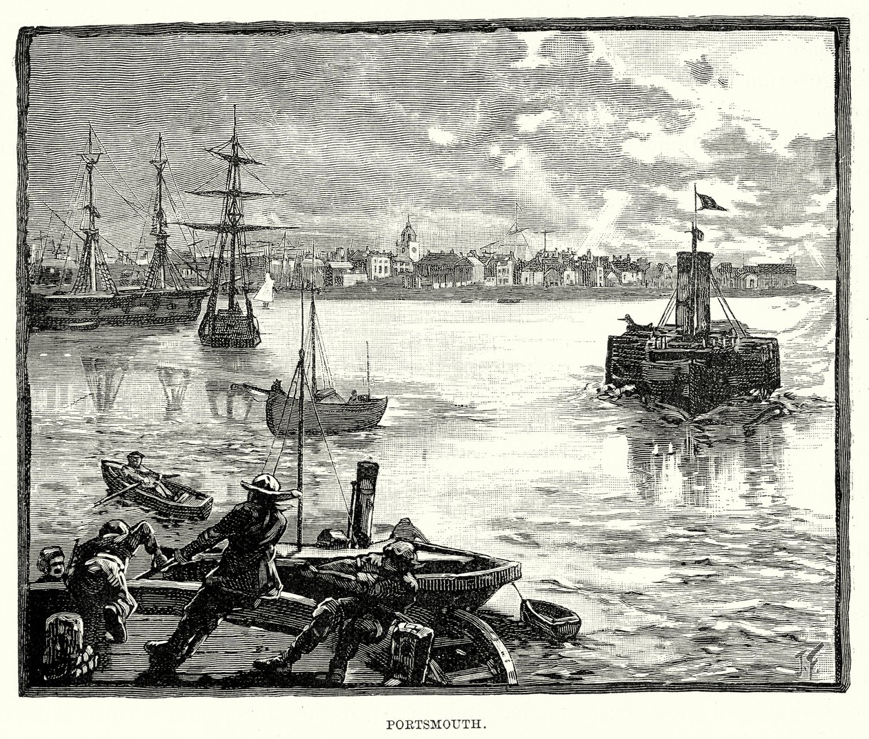 Portsmouth (gravering) av English School