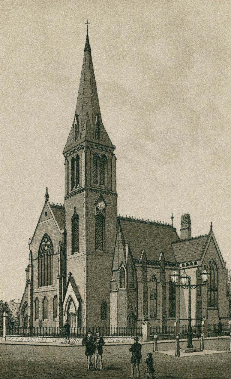Presbyteriansk kirke, Ipswich (litografi) av English School