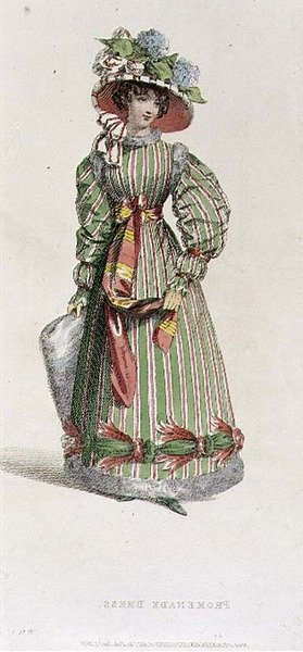 Promenadekjole, moteplate fra Ackermann
