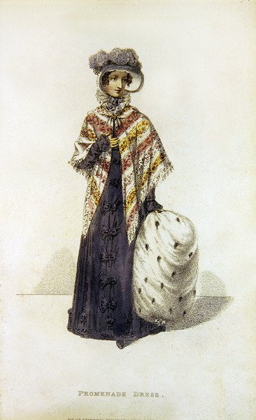 Promenadekjole, moteplate fra Ackermann
