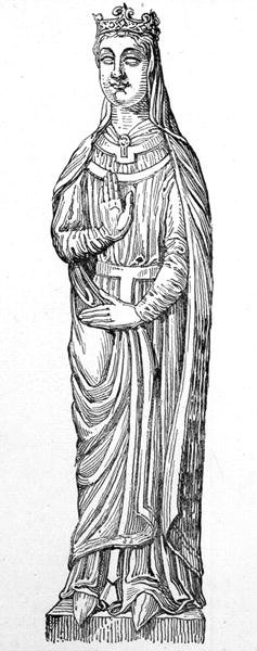 Dronning Berengaria (ca. 1180-1246) (gravering) av English School