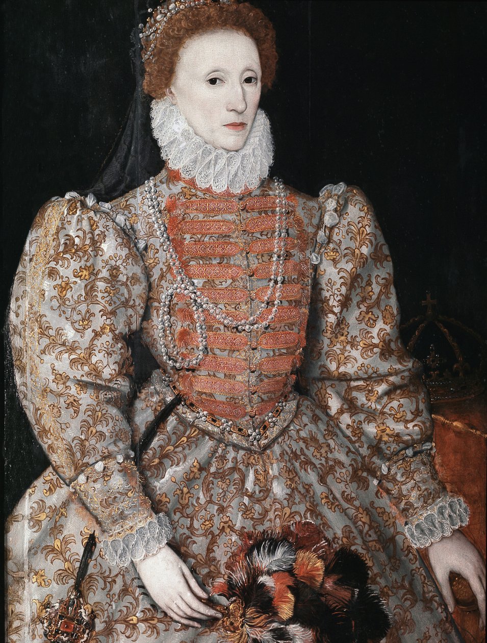 Dronning Elizabeth I, ca. 1575 (olje på panel) av English School