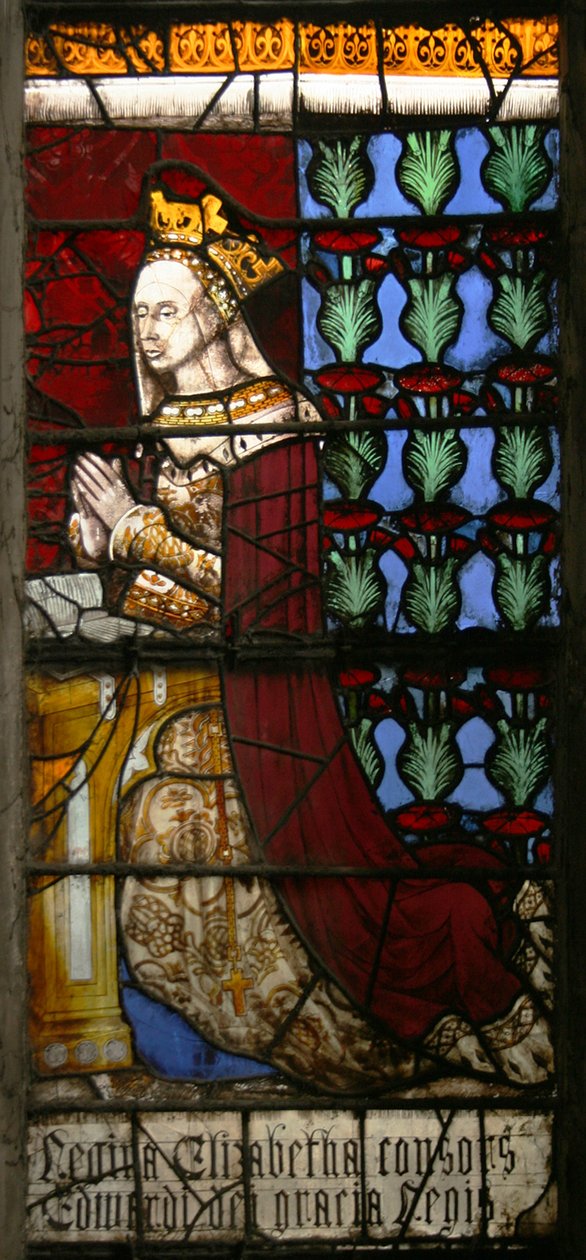 Dronning Elizabeth Woodville, ca. 1480 av English School