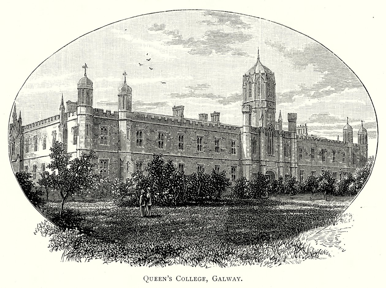 Queen#39;s College, Galway (gravering) av English School