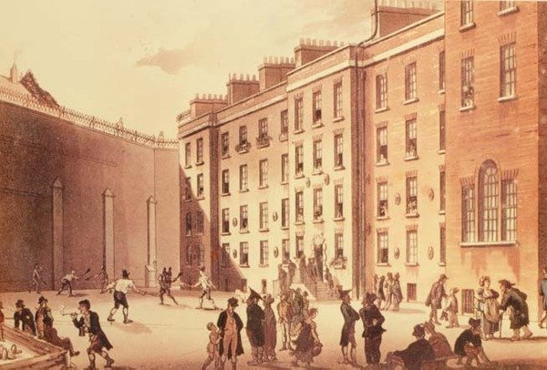 Racquets at the Fleet Prison , illustrasjon fra 