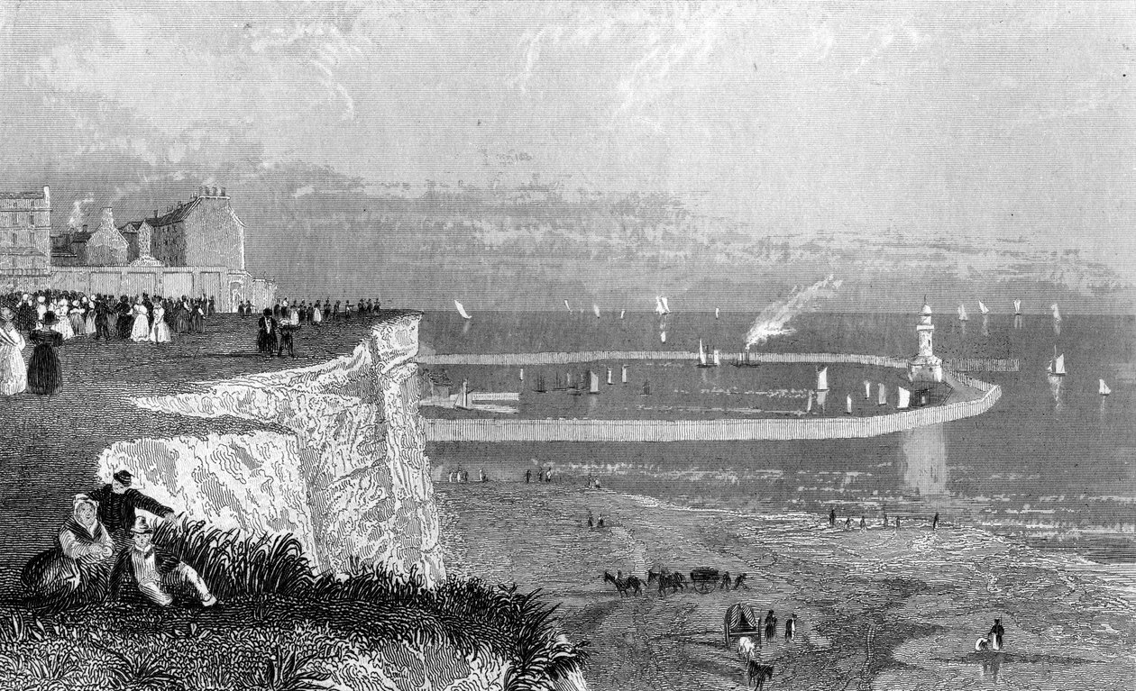 Ramsgate havn, ca. 1840-årene av English School