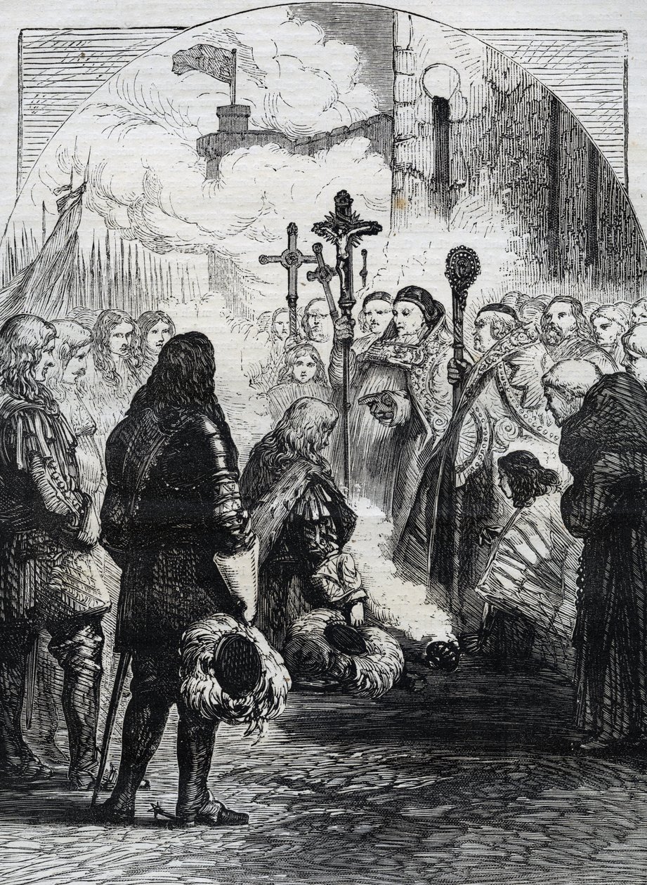 Mottakelse av James II i Dublin, publisert i 