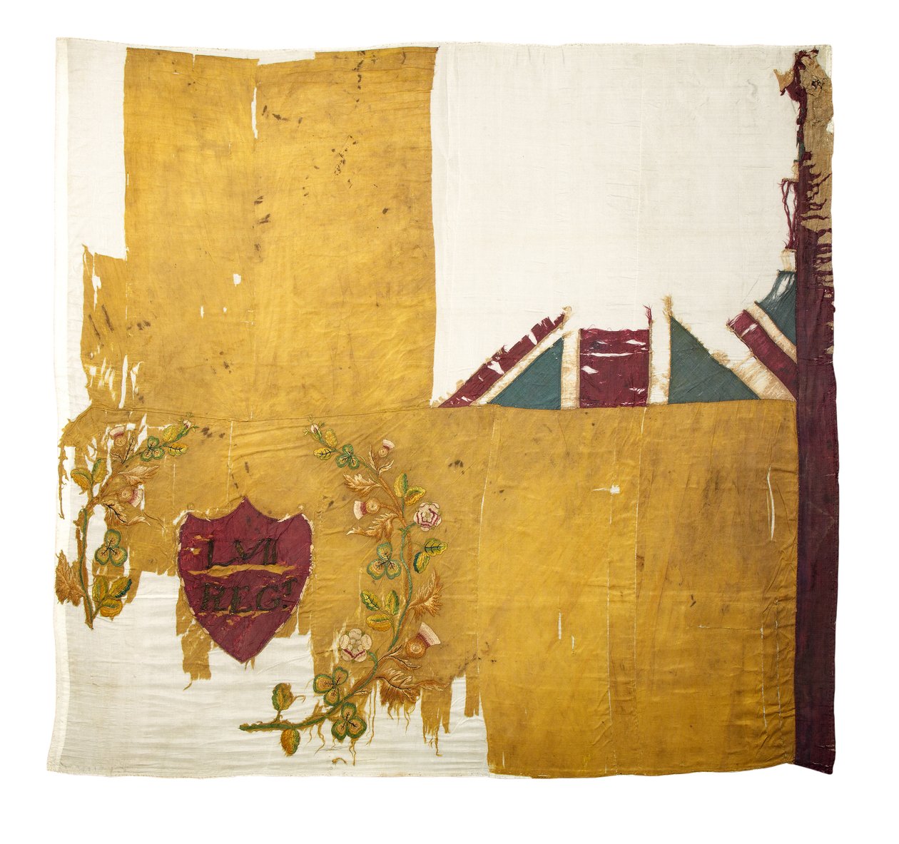 Regimental Colour, 57th (West Middlesex) Regiment (silke og bomull) av English School