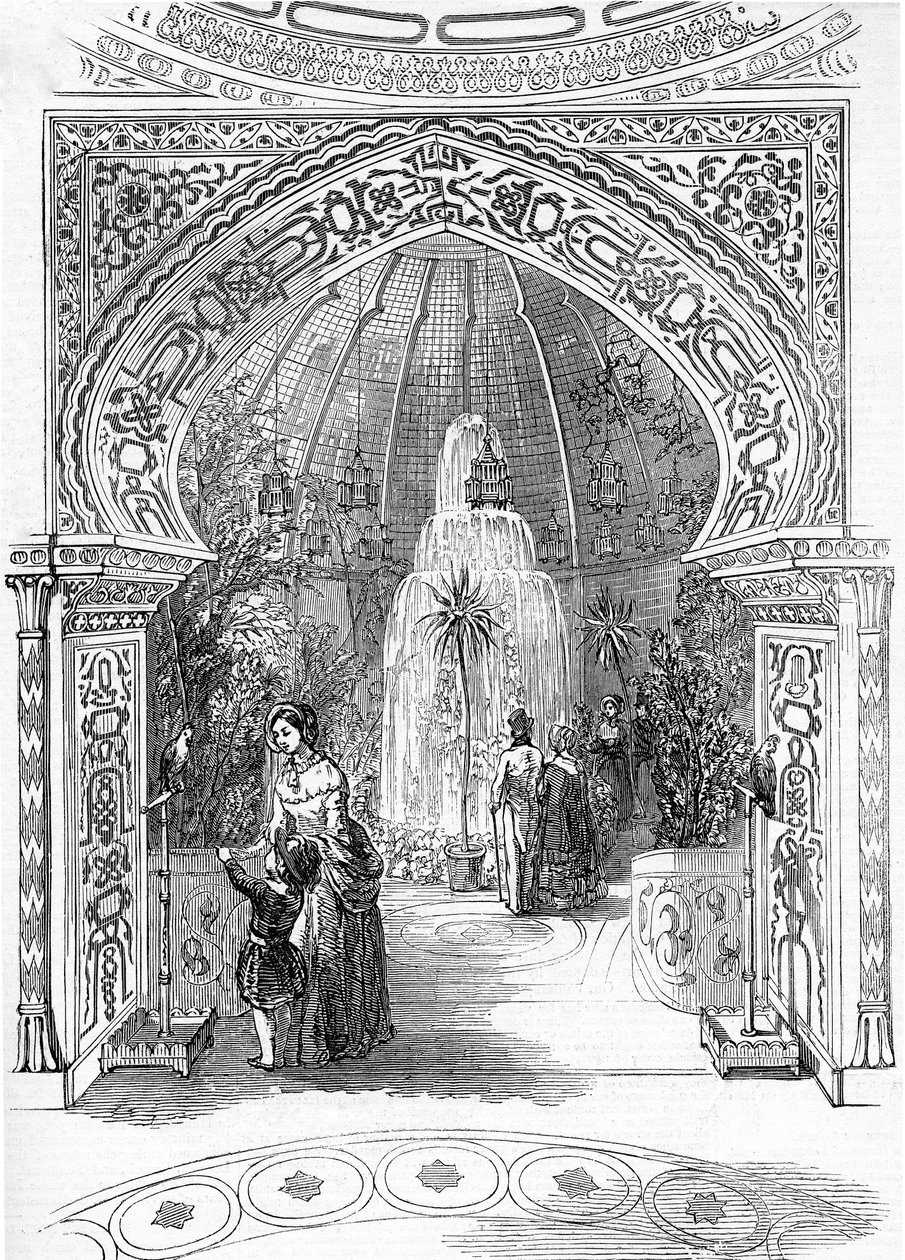Gjenåpning av Colosseum, Regents Park: The Conservatory, 1845 av English School
