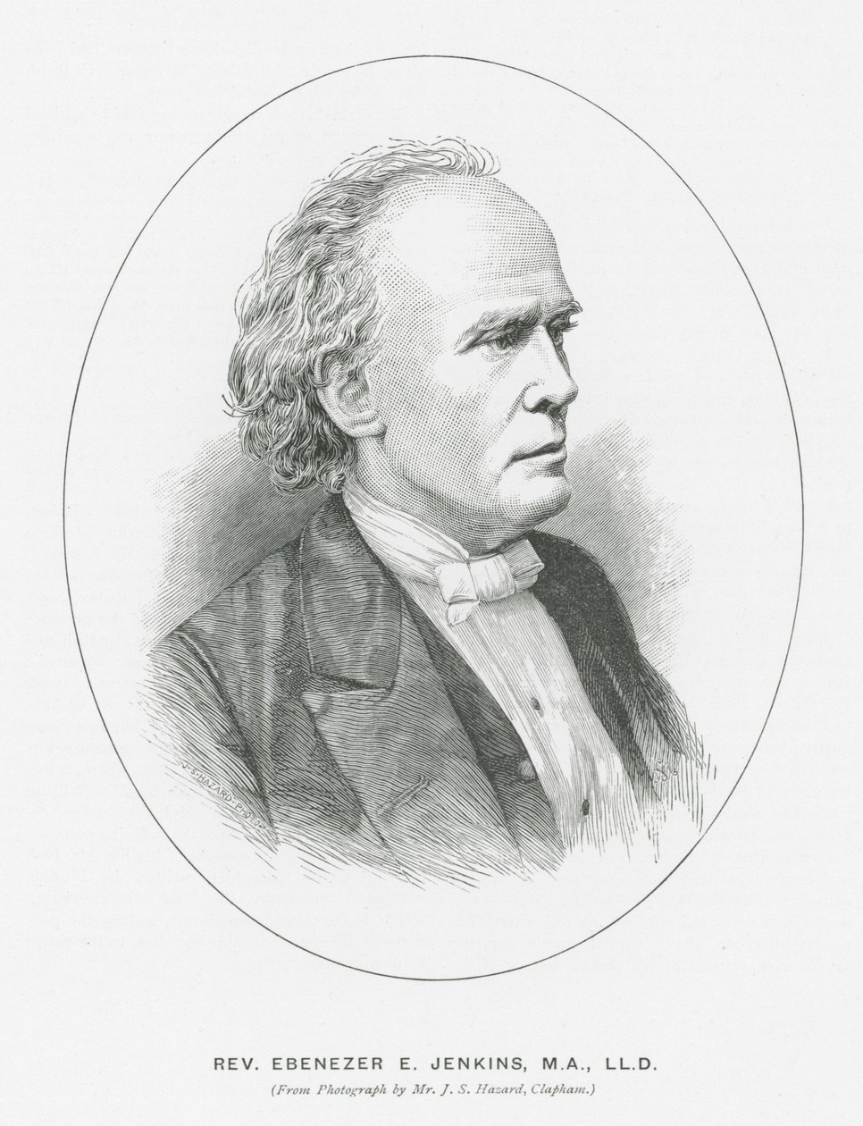 Pastor Ebenezer E Jenkins (litografi) av English School