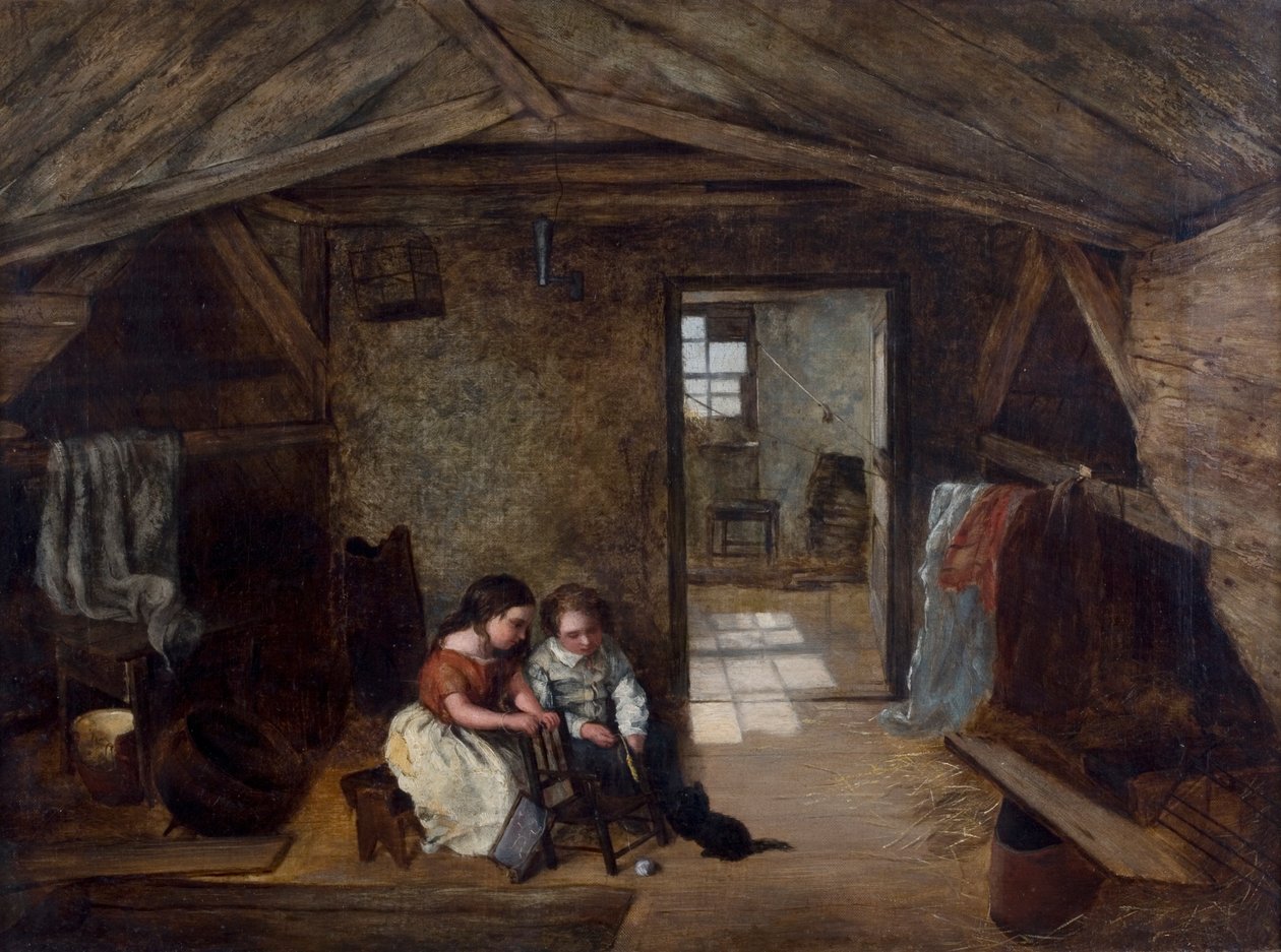Reverend John Wesleys Study, Orphan House, Newcastle, 1856 av English School