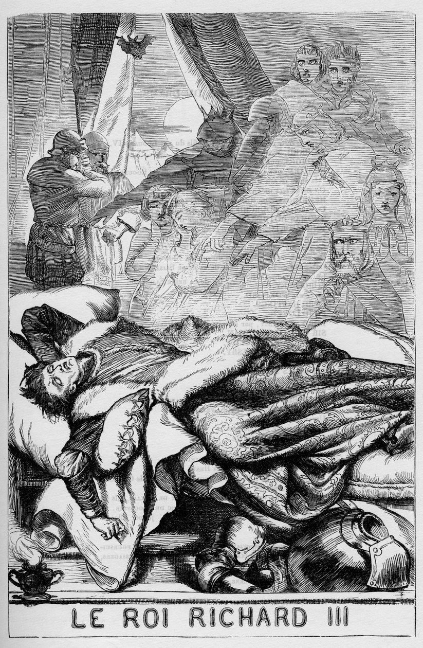 Richard III (The Life and Death of Richard the Third) - Illustrasjon i "" Completes de William Shakespeare"" 1866 - Illustrasjonene og den generelle formen til denne utgaven er lånt fra Cassells illustrerte Shakespeare, utgitt i London av English School