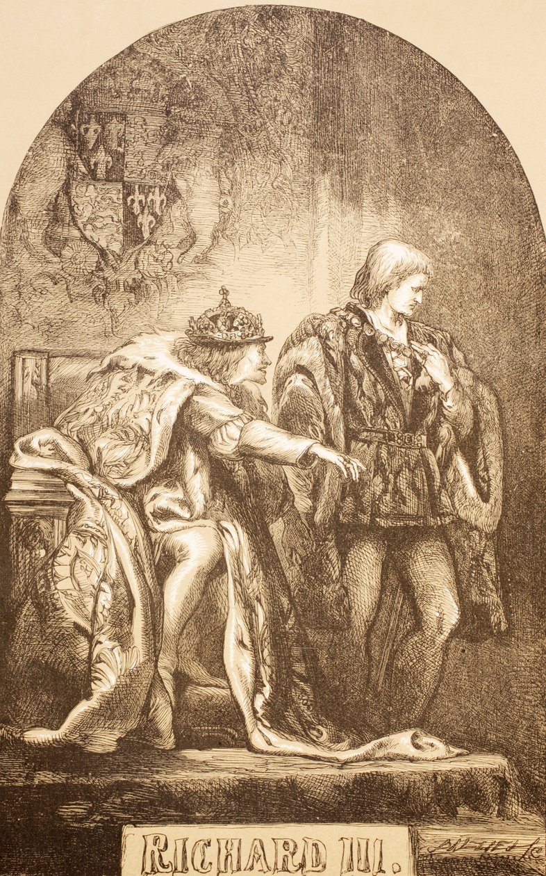 Richard III, 1890 (litho) av English School