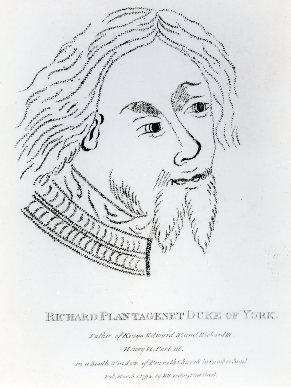 Richard av York, tredje hertug av York, utgitt i 1792 (gravering) av English School
